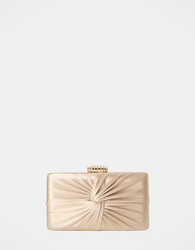 Forever New - Tate Twist Satin Hardcase Clutch Bag