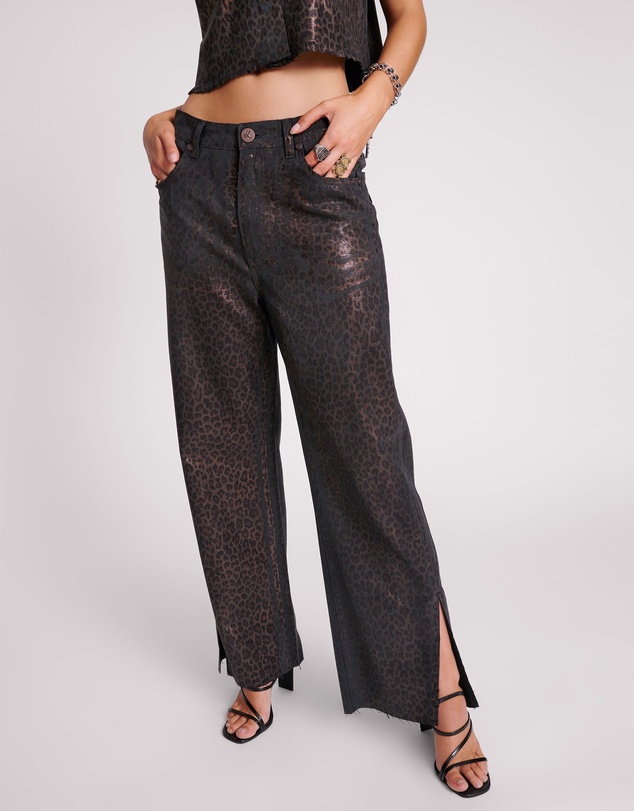 ONE TEASPOON - Night Animal Straight Leg Mid Waist Denim Billie Jeans