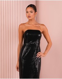 Azzurielle - Fallyn Strapless Disc Dress