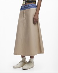 Desigual - Long flared skirt