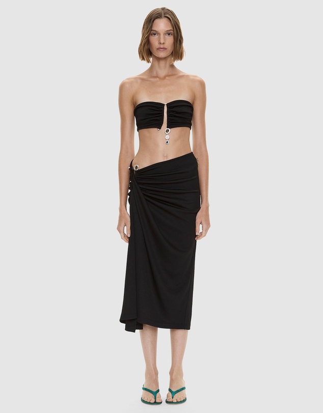 Christopher Esber - Droplet Crystal Clasp Cascade Skirt
