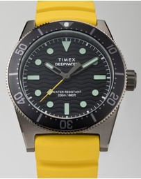 TIMEX - Deep Water Reef 200 SST Black Dial Yellow Rubber Strap