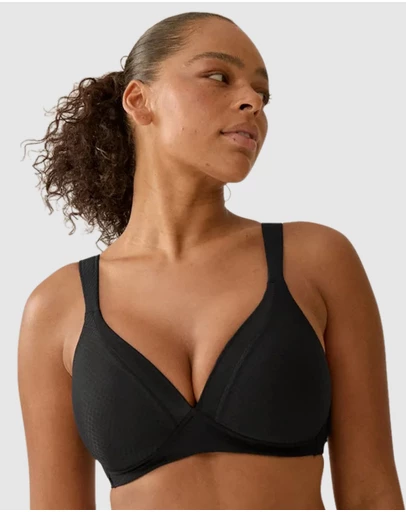 Naturana - Wednesday Jacquard Wireless T-Shirt Bra with Padded Straps