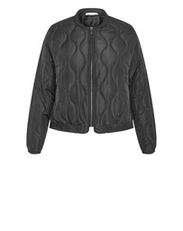 City Chic - Plus size Leah Puffer Jacket - black