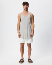 Surrounded By Ghosts - Lawsonite Rib Knit Singlet