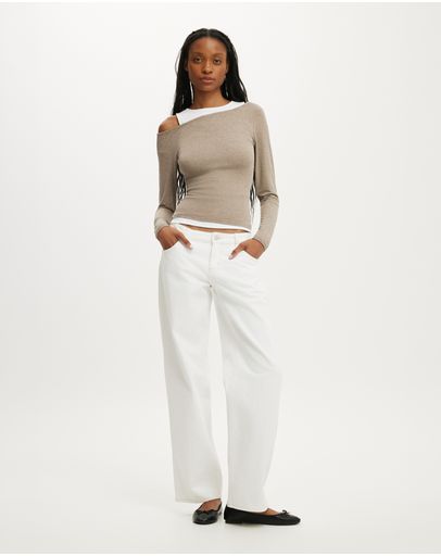 Acorn Marle & White