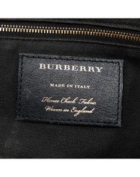 Pre-Loved by Azura Reborn - Pre-Loved Small Leather and House Check Canvas Canterbury Tote