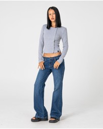 Rusty - Shorty Freida Flare Low Rise Jeans