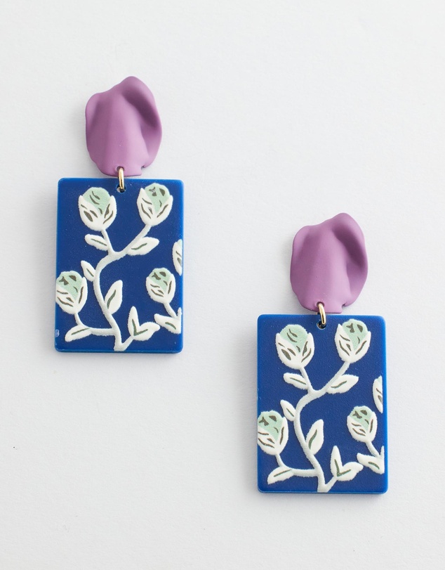 Mossée - Aleta Floral Resin Earrings
