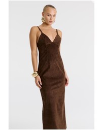 Bardot - Estine Vegan Suede Midi Dress