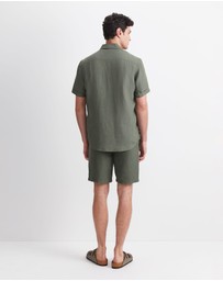 Sportscraft - Short Sleeve Delave Linen Shirt