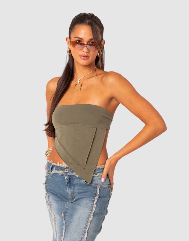 EDIKTED - Patterson layered triangle tube top