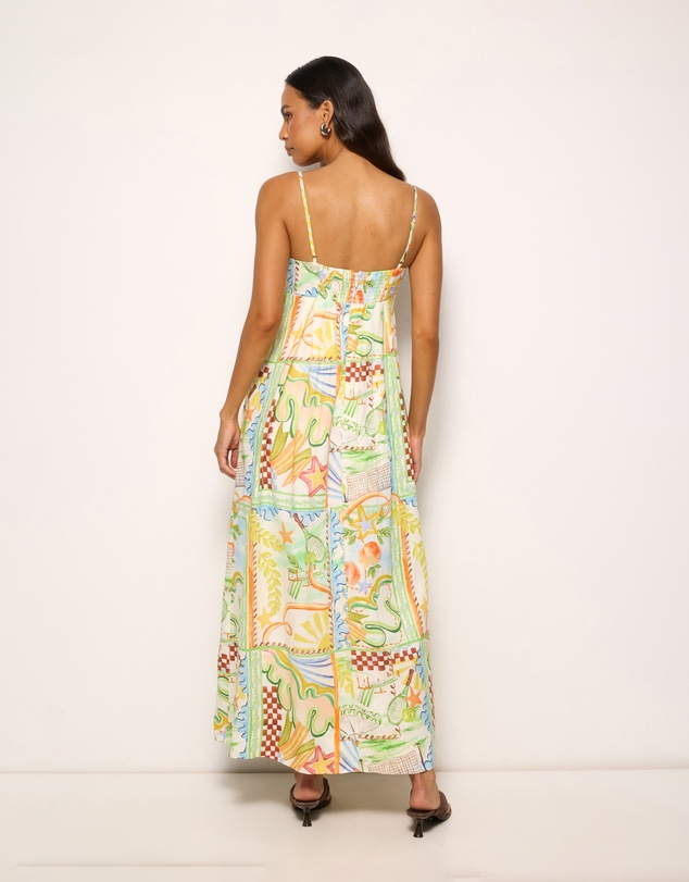 AERE - Lana Linen Maxi Dress