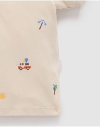 Purebaby - Resort Embroidered Polo -Kids-Babies