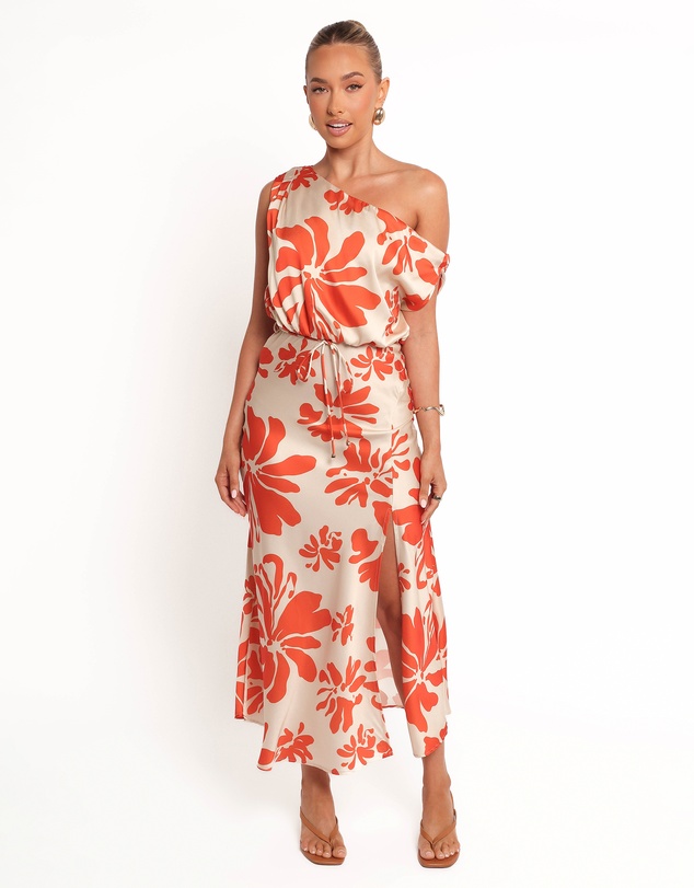 Ana Midi Dress - Red Floral by Petal & Pup Online | THE ICONIC | Australia