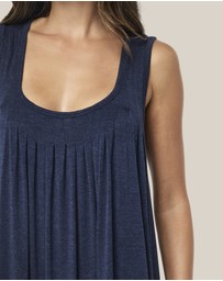 Papinelle - Kate Modal Soft Pleat Front Maxi Nightie