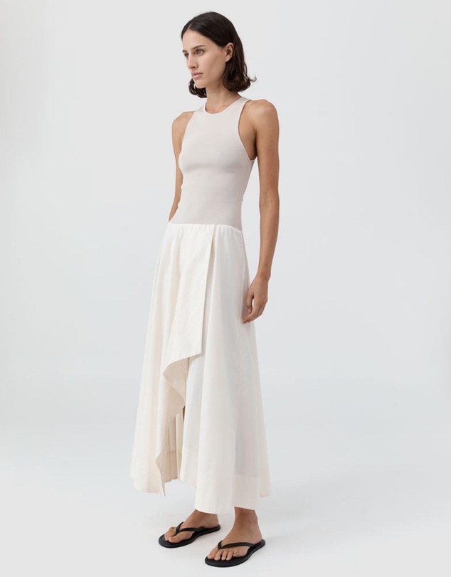 St. Agni - Knit Bodice Asymm Dress