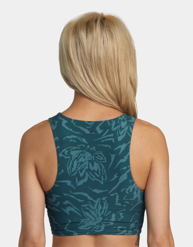 RVCA - Gathered Front Mid Support Sports Bra