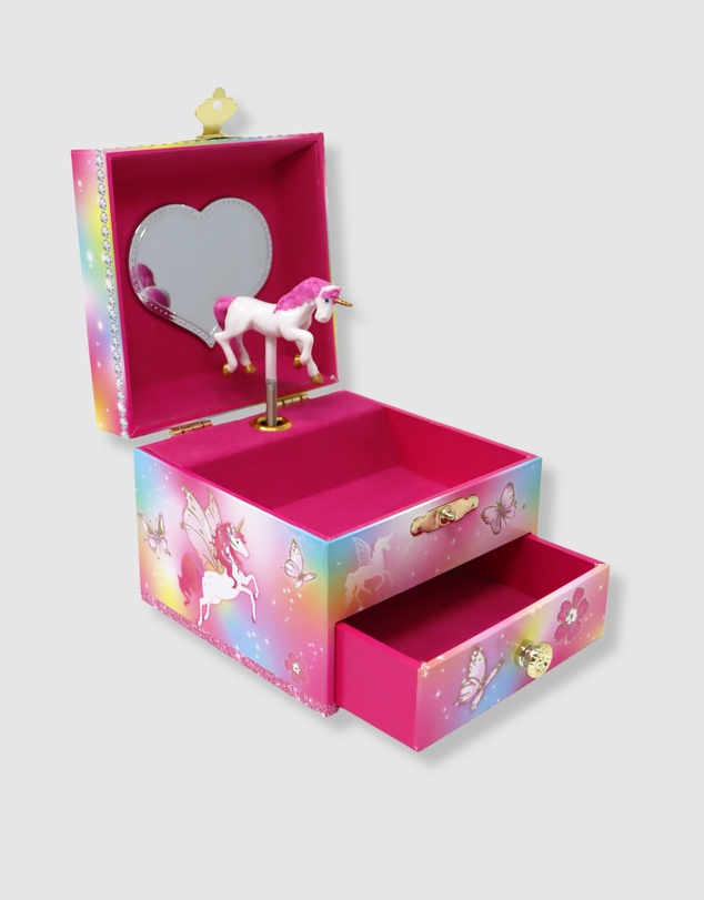 Pink Poppy - Dreamland Unicorn Small Musical Jewellery Box