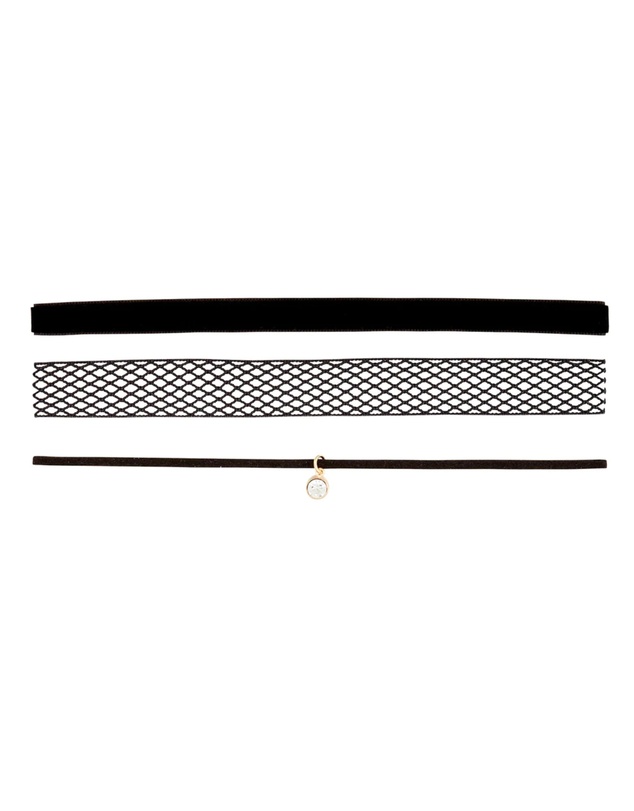 Lovisa - Black Mesh Choker Pack