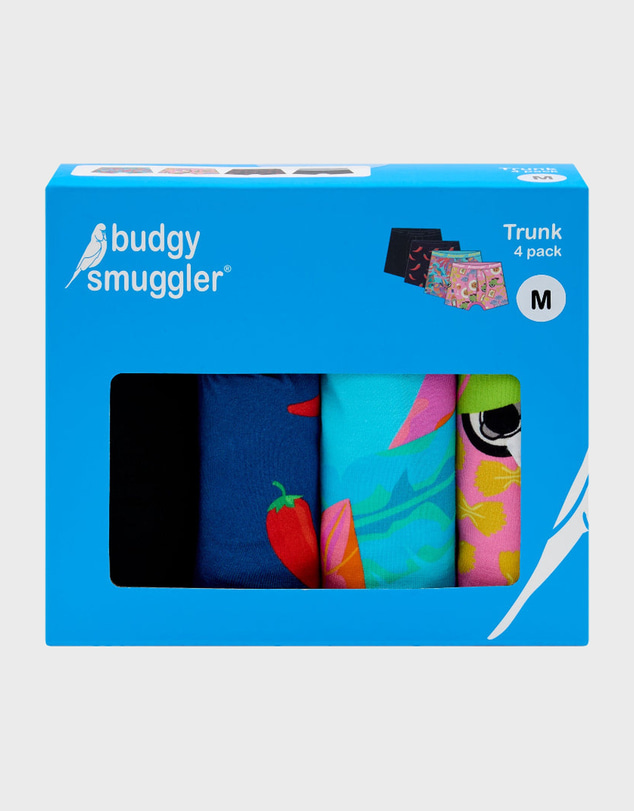Budgy Smuggler - Men's Underwear Trunks 4 Pack in Spring Fling