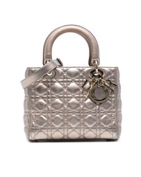 Pre-Loved by Azura Reborn - Pre-Loved Medium Metallic Lambskin Cannage Lady Dior