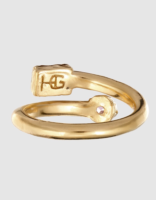 Haze & Glory - ICONIC EXCLUSIVE - Luna Rose Wrap Ring in 925 Silver Vermeil
