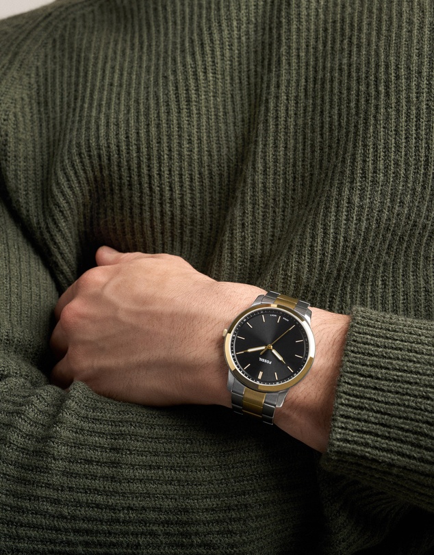 Fossil - Minimalist Two Tone Analogue Watch