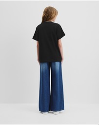 Country Road - Teen Cotton Blend Longline Logo T-shirt