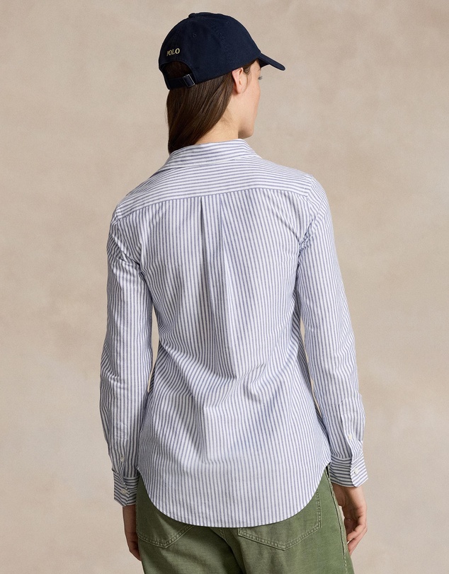 Polo Ralph Lauren - Stretch Slim Fit Striped Oxford Shirt - The ICONIC Exclusive