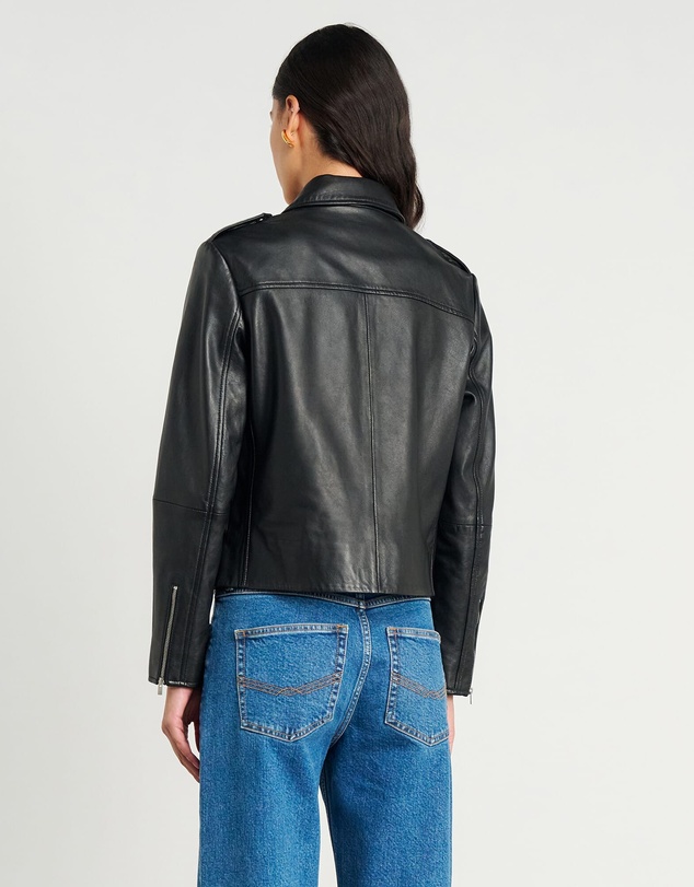 Jag - Leather Biker Jacket