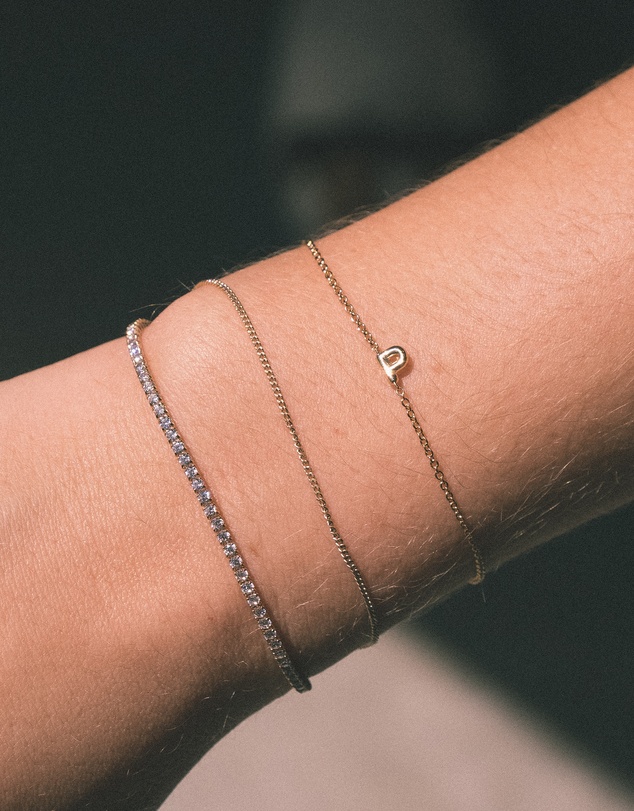 YCL  - Bubble Initial Bracelet Y