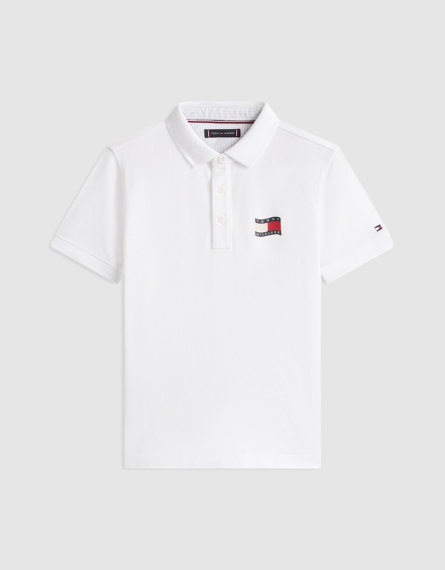 Tommy Hilfiger - Boys Regular Fit Wavy Flag Polo Shirt - Teens