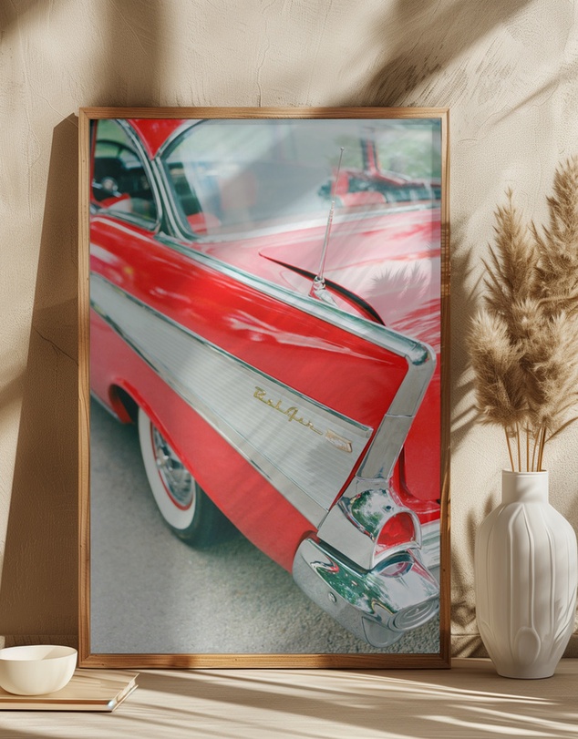Olive et Oriel - Classic Car by Bethany Young Art Print
