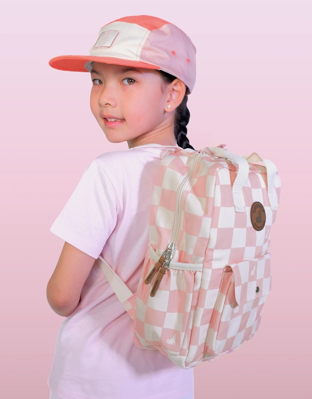 Crywolf - MINI BACKPACK Pink Check