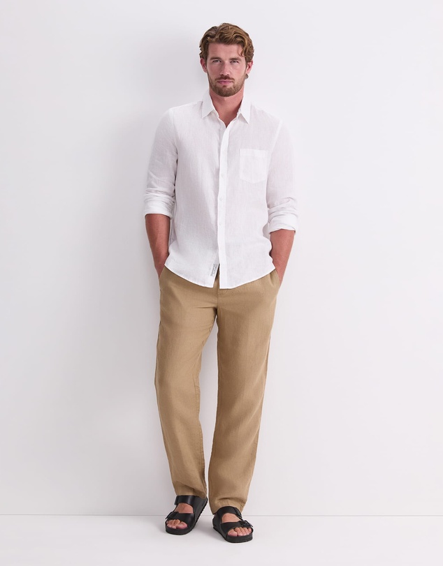 Sportscraft - Caffery Yarn Dyed Linen Pant