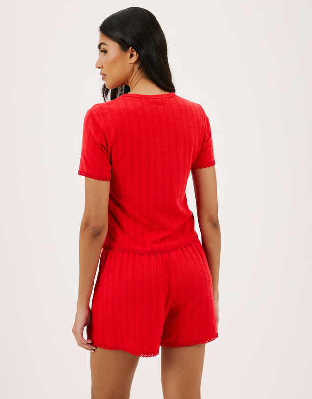 Atmos&Here - Nora Pointelle T-Shirt Shorts Set