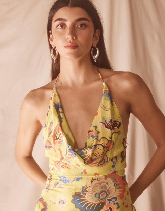KINGA CSILLA - Bacio Di Mare Halter Midi Dress