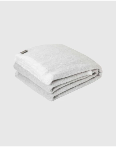 St Albans - Alpaca Throw Blanket Heather