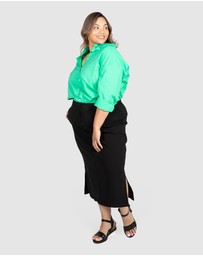 Love Your Wardrobe - Tyra Bengaline Midi Skirt