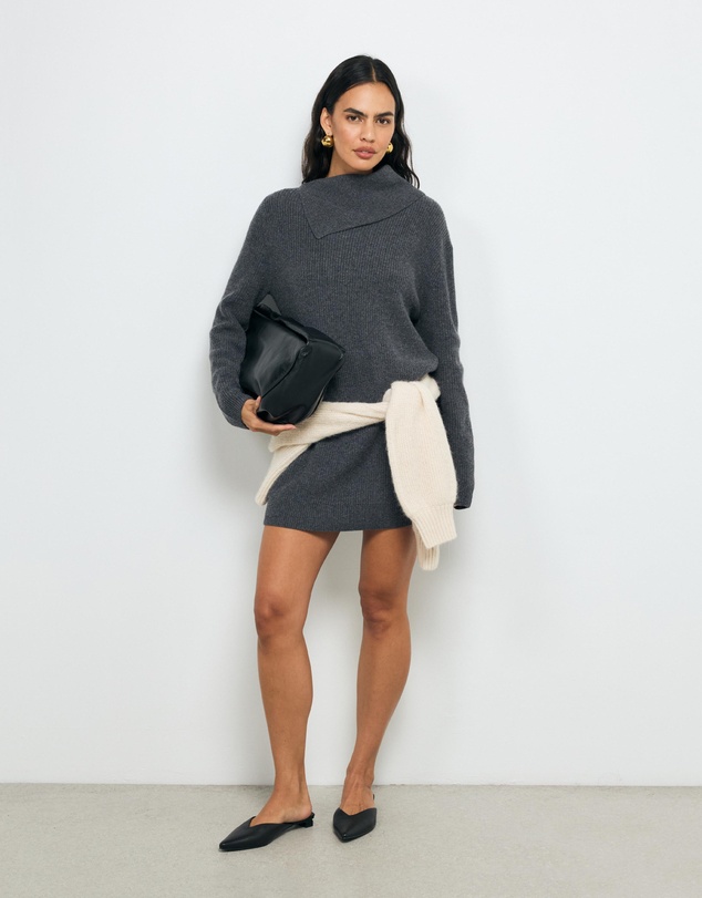 AERE - Neria Wool Blend Knit Dress