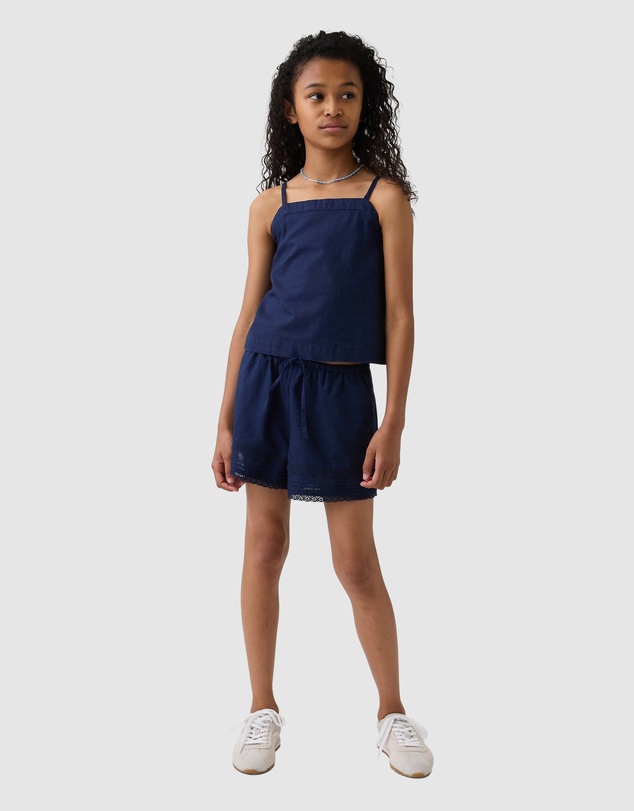 GAP - Linen PO Lace Shorts - Teens