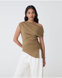 Forcast - Keeley Bamboo Split Hem Top