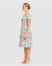 Pink Ruby - Spring Racer A-Line Dress
