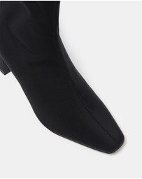 Forever New - Selena Square Toe Heeled Boots