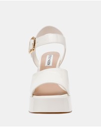 Steve Madden - Soho White Patent Heels