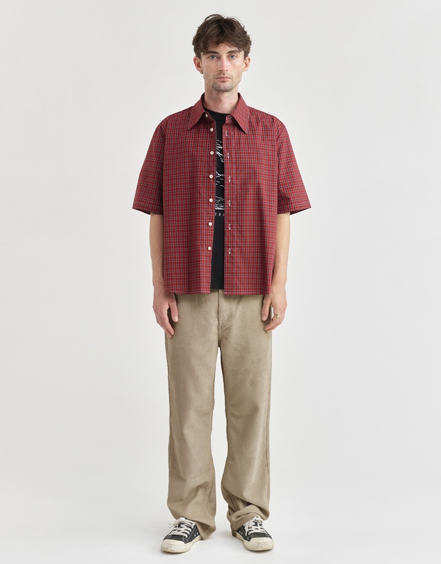 PSEUSHI - SS Tartan Typewriter Shirt
