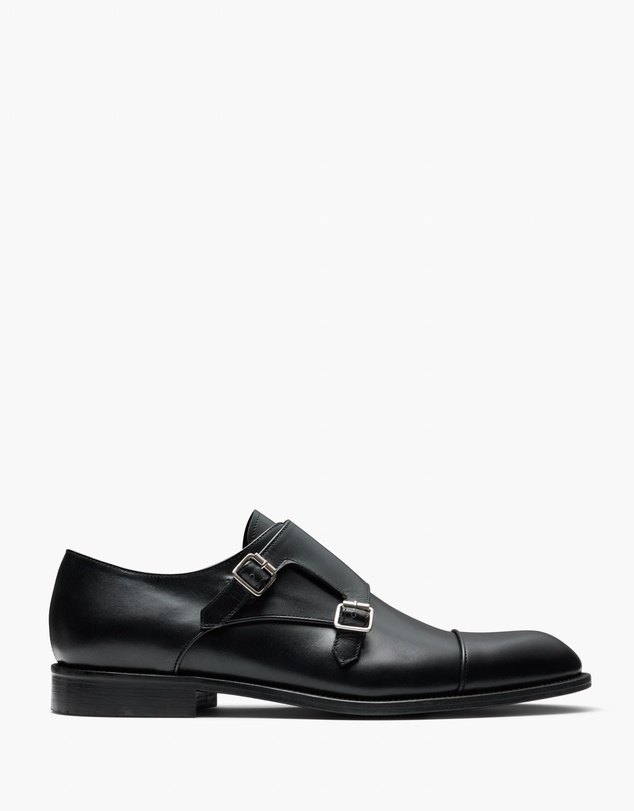 Aquila - D'ORO Collection - Baldwin Leather Monk Strap Shoes