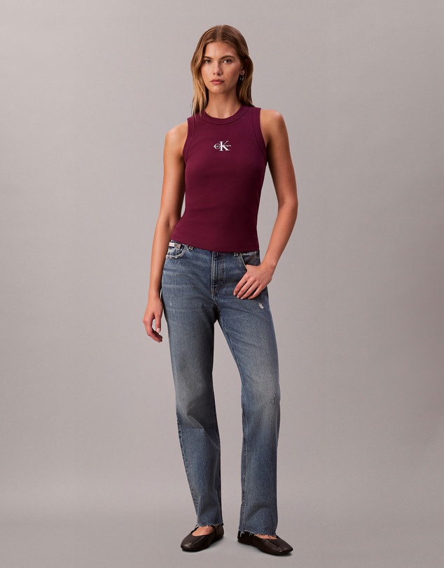 Calvin Klein Jeans - Monologo Rib Tank Top