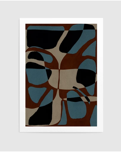 Olive et Oriel - Contour 4 by Shatha Al Dafai Art Print